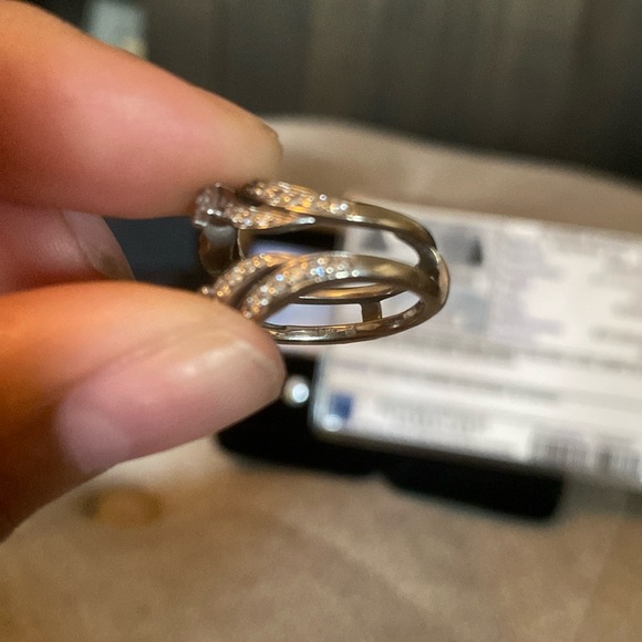 Solitaire Diamond Roundcut 1 carat 14K White Gold & Ring Enhancement  🧾 - Picture 9 of 14